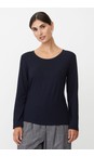 Masai Clothing Navy MaCreama Navy Jersey Basic Top  