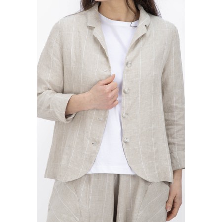 Mama B Adel A/E Calce Teuse Fitted Check Jacket - Grey