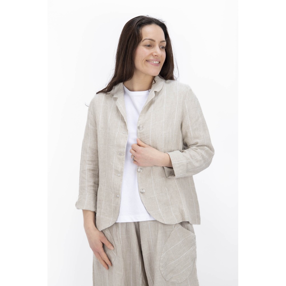 Mama B Adel A/E Calce Teuse Fitted Check Jacket Calce Teuse