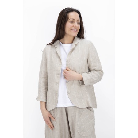 Mama B Adel A/E Calce Teuse Fitted Check Jacket - Grey