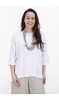 Mama B Bianco Agosto U Bianco Plain Top  
