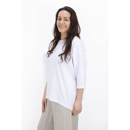 Mama B Agosto U Bianco Plain Top - White