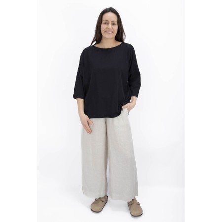 Mama B Agosto U Nero Plain Top - Black