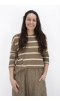 Mama B Cumino Buccia Cumino Stripe Patch Pocket Fleece Jumper  