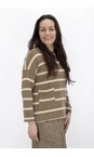 Mama B Cumino Buccia Cumino Stripe Patch Pocket Fleece Jumper  