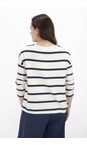 Mama B Blu Buccia Blu Stripe Patch Pocket Fleece Jumper  