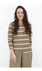 Mama B Cumino Crema M Cumino Stripe Fleece Cardigan  