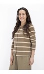 Mama B Cumino Crema M Cumino Stripe Fleece Cardigan  