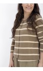 Mama B Cumino Crema M Cumino Stripe Fleece Cardigan  