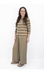 Mama B Cumino Crema M Cumino Stripe Fleece Cardigan  