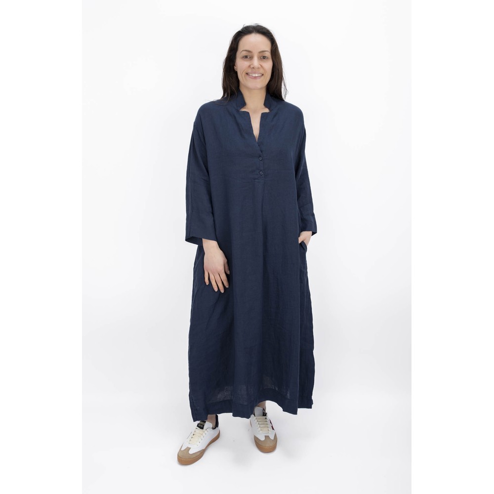Mama B Dicembre L Blu Oversize Shirt Dress Blu