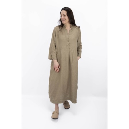Mama B Dicembre L Oversize Shirt Dress - Beige