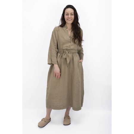 Mama B Dicembre L Oversize Shirt Dress - Beige