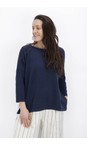 Mama B Blu Emotiva Blu Oversize Eco Fleece Jumper  