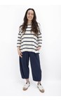 Mama B Blu Emotiva R Blu Relaxed Stripe Eco Fleece Jumper  