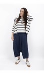 Mama B Blu Kira M Blu Stripe Crop Jumper  