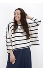 Mama B Blu Kira M Blu Stripe Crop Jumper  