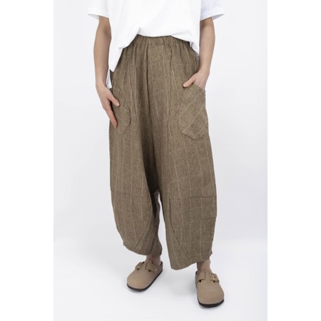 Mama B Pace AE Cumino Long Barrel Trouser - Beige