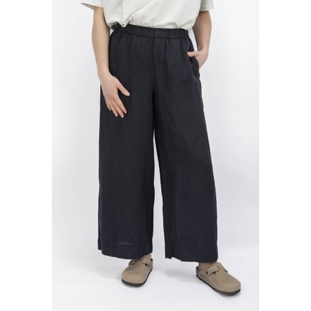 Mama B Pollo L Antracite Wide Crop Leg Trouser - Grey