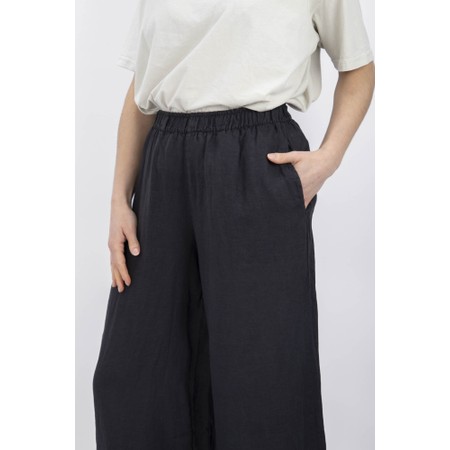 Mama B Pollo L Antracite Wide Crop Leg Trouser - Grey