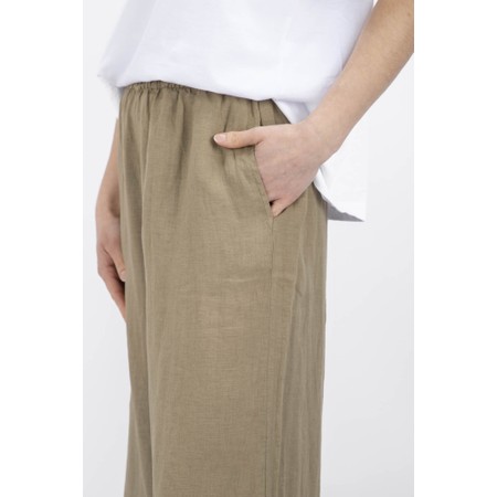 Mama B Pollo L Cumino Wide Crop Leg Trouser - Beige