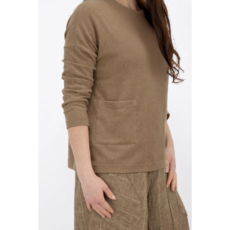 Mama B Buccia U Cumino Plain Fleece Jumper - Beige
