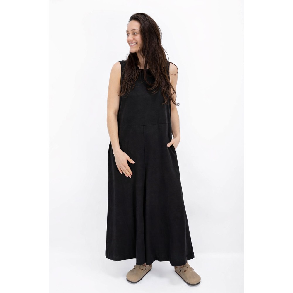 Mama B Fine Nero Wide Leg Jumpsuit Nero