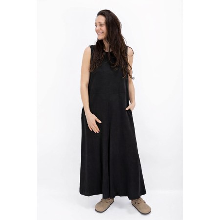 Mama B Fine Nero Wide Leg Jumpsuit - Black