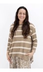 Mama B Cumino Emotiva R Cumino Relaxed Stripe Eco Fleece Jumper  