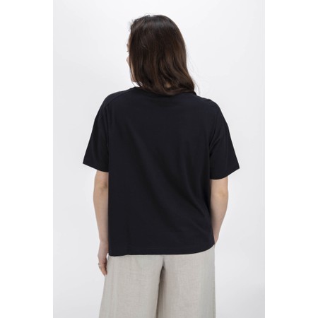 Mama B Giovedi U Nero Plain Boxy Top - Black