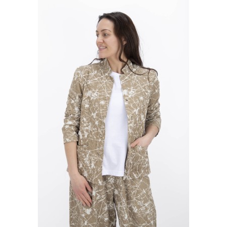 Mama B Aprile S Crinkle Print Jacket - Beige
