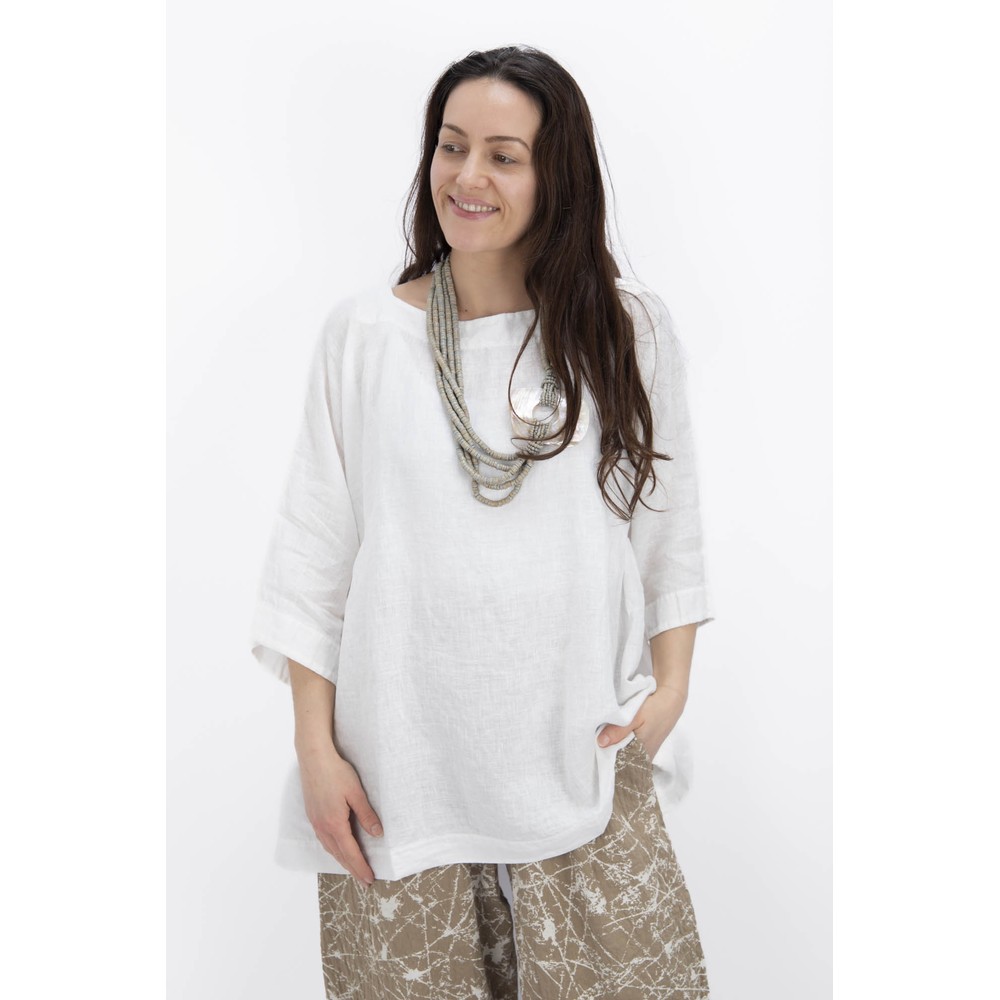 Mama B Mercoledi L Latte Plain Oversized Shirt Latte