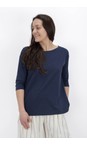 Mama B Blu Tavolara U Blu Plain Jersey Top  
