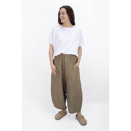 Mama B Pace AE Cumino Long Barrel Trouser - Beige