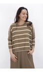 Mama B Cumin Kira M Cumin Stripe Crop Jumper  