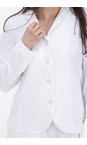 Mama B Bianco Adel J Bianco Fitted Crinkle Jacket  