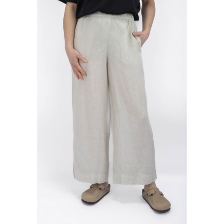 Mama B Pollo L Calce Wide Crop Leg Trouser - Grey