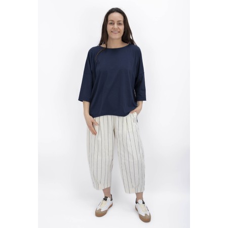 Mama B Agosto U Blu Plain Top - Blue