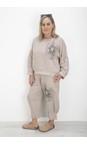 NOEN Sand 14 Embroidered Floral Linen Top  