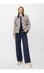 Masai Clothing Ensign Blue MaTovion Quilted Print Coat  