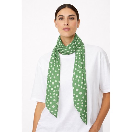 Masai Clothing MaAlong Mint Green Print Scarf - Green
