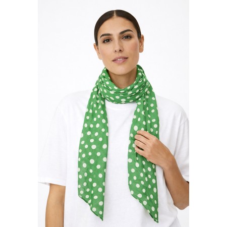 Masai Clothing MaAlong Mint Green Print Scarf - Green