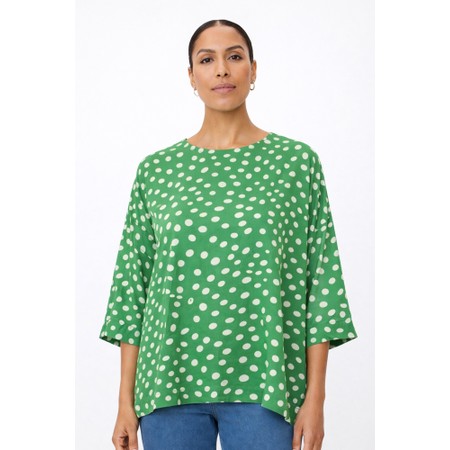 Masai Clothing MaBecca Mint Green Print Top - Green