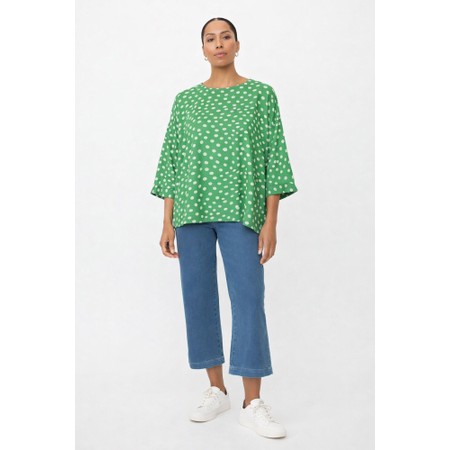 Masai Clothing MaBecca Mint Green Print Top - Green