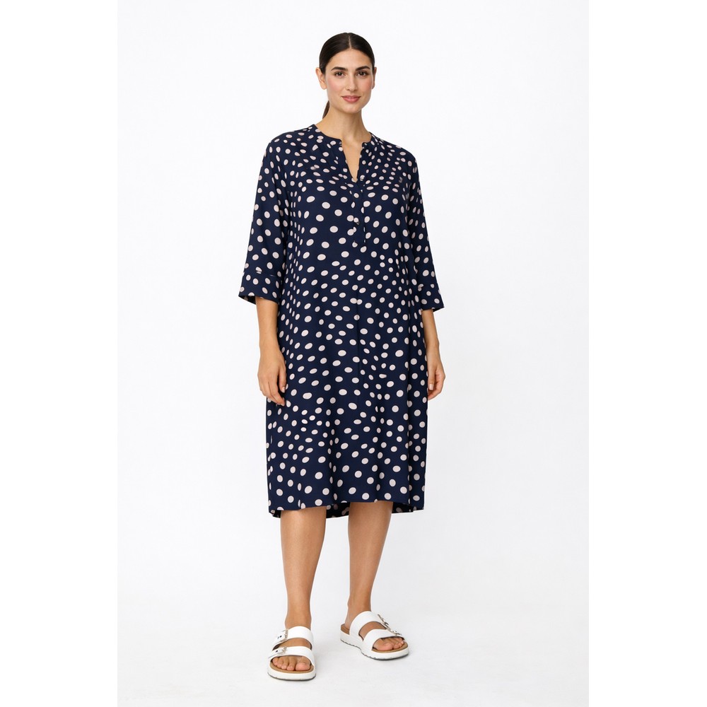 Masai Clothing MaNokolo Print Dress Navy Blazer