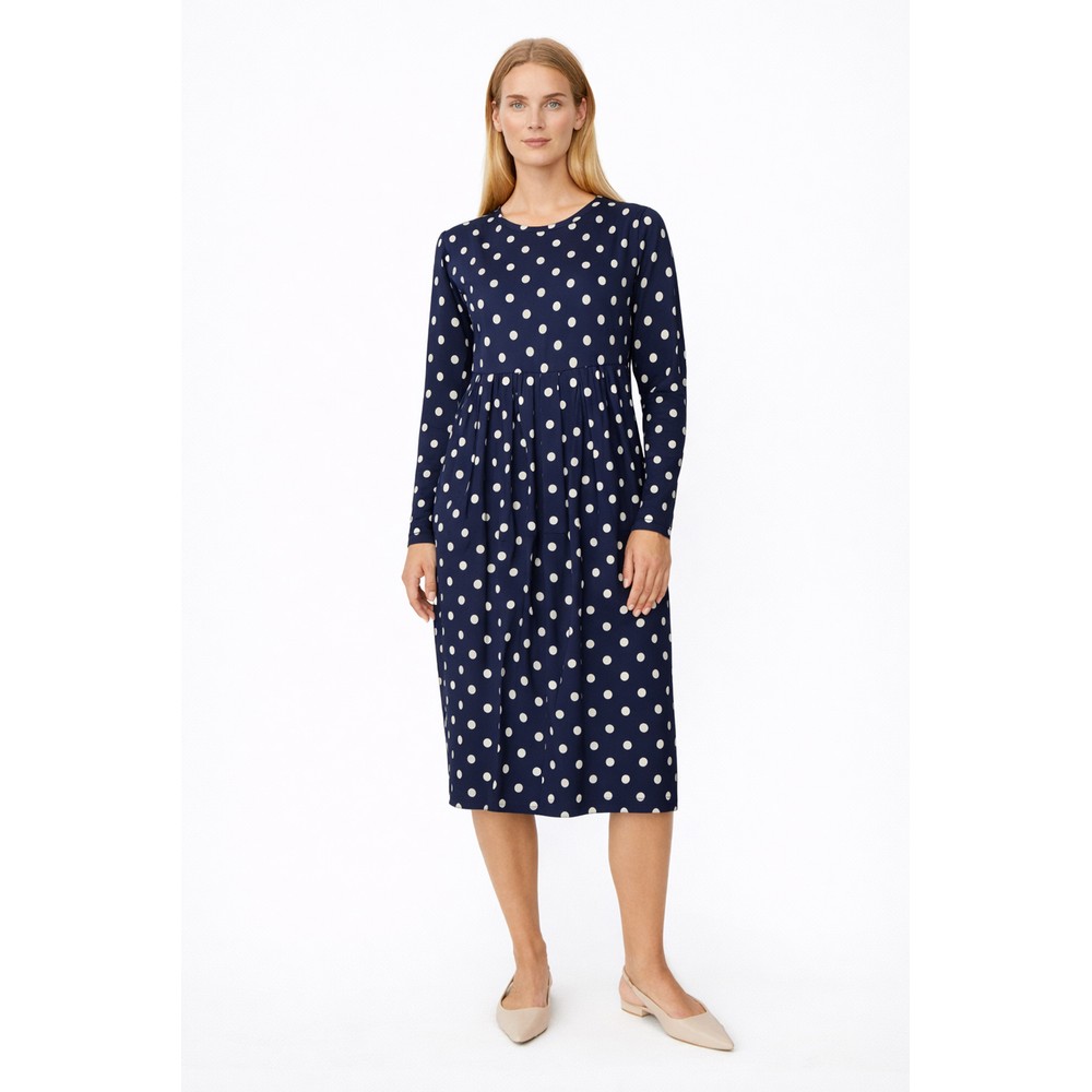 Masai Clothing MaNamo Print Dress Navy Blazer