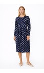 Masai Clothing Navy Blazer MaNamo Print Dress  