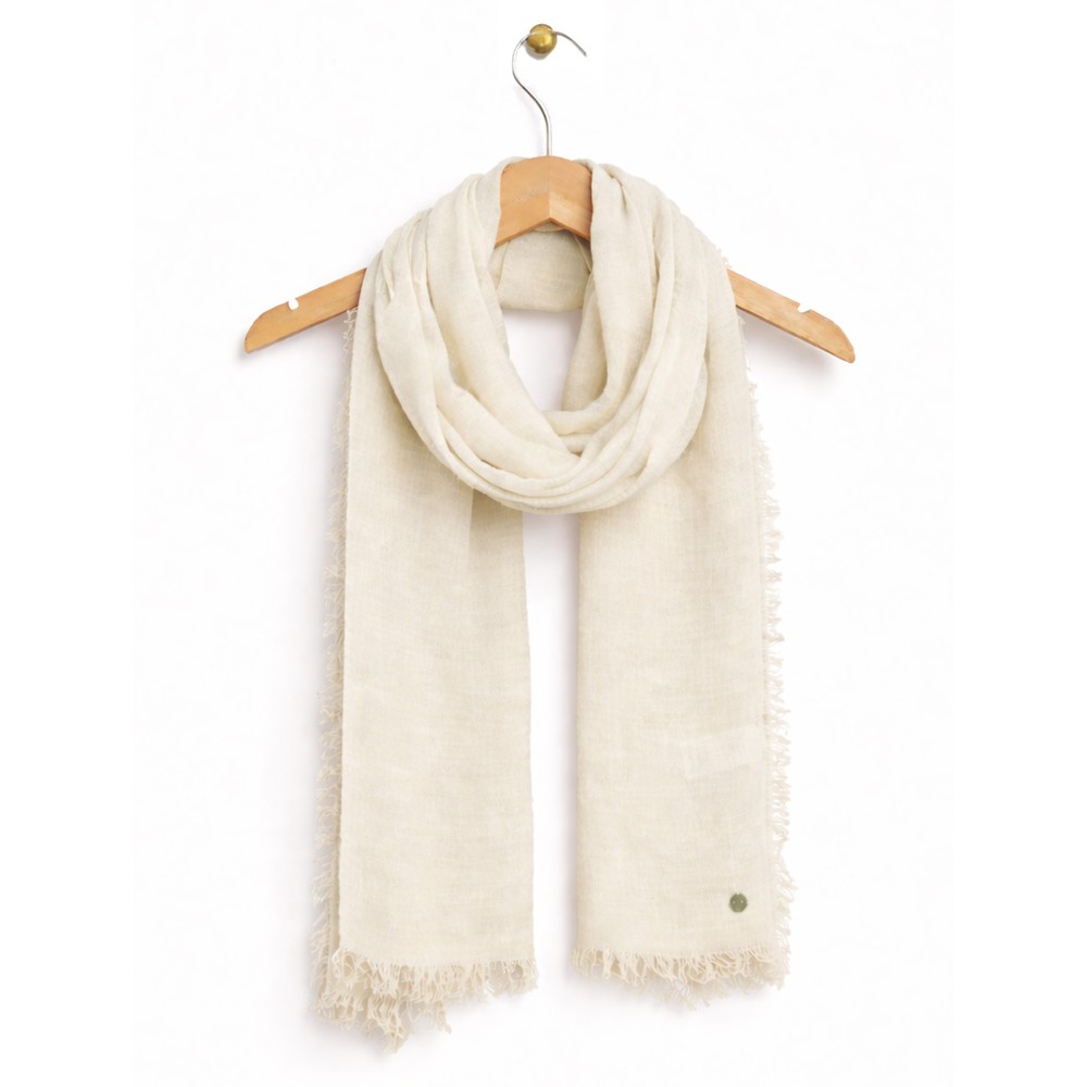 V.Fraas Fraas White Wrap Scarf 012 White