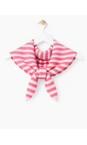 Gemini Label Accessories Pink Triangle Neck Pink Stripe SuperSoft Wool Scarf  