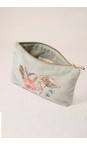 Elizabeth Scarlett Pressed Flowers Sage Pressed Flowers Sage Velvet Coin Purse  